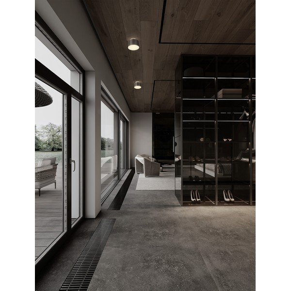 Szara aluminiowa lampa sufitowa LED Ozen – Nova Luce-image-1
