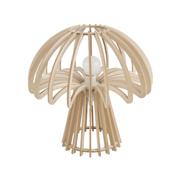 Składana drewniana lampa stołowa Leitmotiv Traditional Mushroom