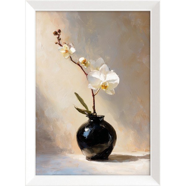 Obraz drukowany z ramą w zestawie 56x75 cm White Orchid – Styler
