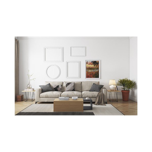 Dębowy stolik z czarnymi nogami TemaHome Helix, 50x50 cm-image-2