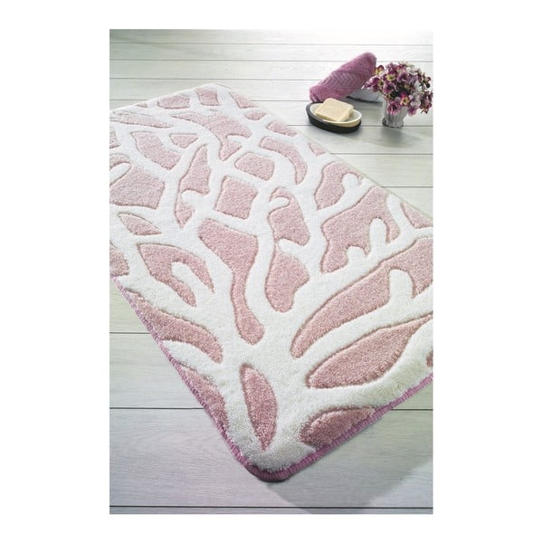 Różowy dywanik łazienkowy Confetti Bathmats, 80x140 cm