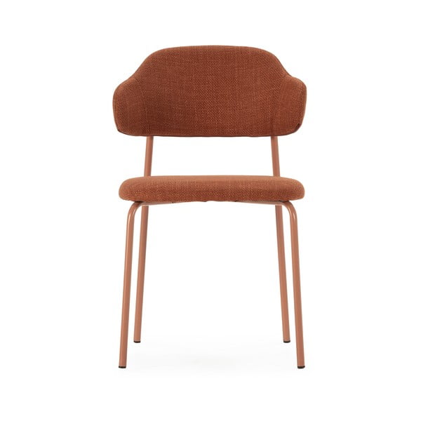 Krzesła w kolorze terakoty zestaw 4 szt. Adriel – Marckeric-image-2