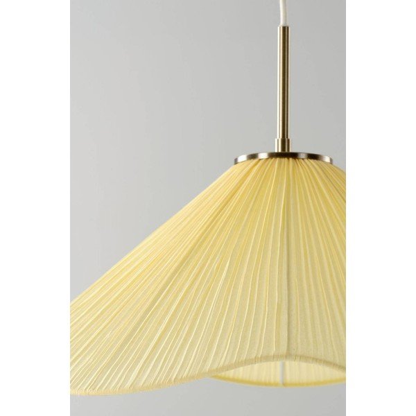 Żółta tekstylna lampa wisząca ø 50 cm Lunaria – Jotex-image-2