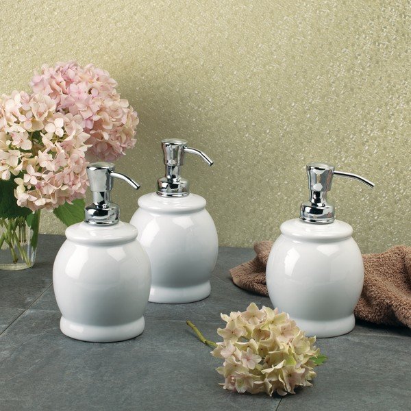 Biały dozownik do mydła iDesign York, 440 ml-image-2