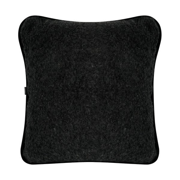 Czarna poduszka z wełny merynosa Native Natural, 50x60 cm