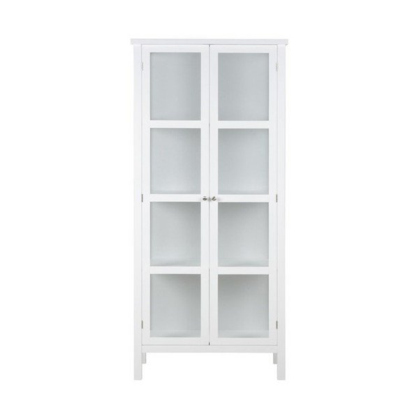 Biała 2-drzwiowa witryna Actona Eton, wys. 180 cm