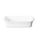 Białe kamionkowe naczynie do zapiekania Costa Nova Pearl, 27x17 cm