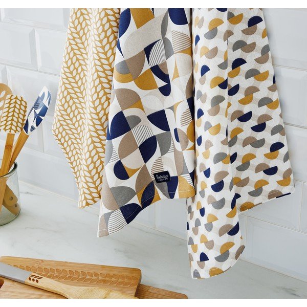 Bawełniane ścierki zestaw 3 szt. 45x65 cm Bauhaus – Cooksmart ®-image-1