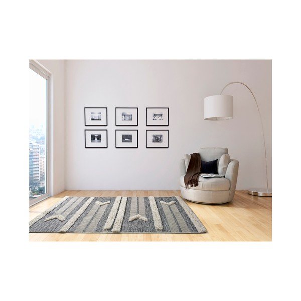 Szaro-biały dywan Universal Cheroky, 55x110 cm-image-1