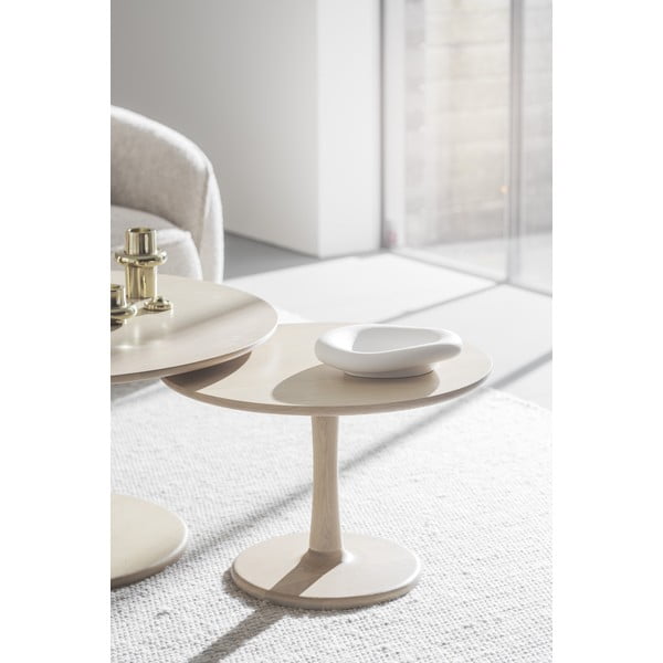 Okrągły stolik w dekorze dębu 60x60 cm Hobart – Rowico-image-1