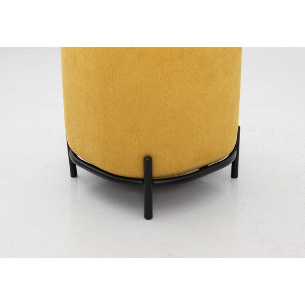 Żółty puf Tenzo Harry, ø 42 cm-image-4