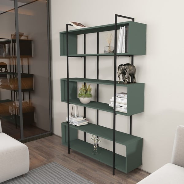 Zielony regał 120x180 cm Bruti – Kalune Design-image-3