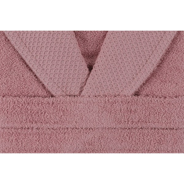 Różowy bawełniany szlafrok w rozmiarze S Cappa – Foutastic-image-3