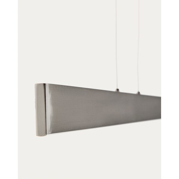 Lampa wisząca LED w kolorze srebra z metalowym kloszem Boadella – Kave Home-image-4