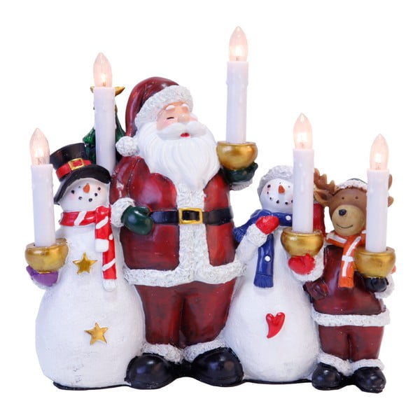 Dekoracja świecąca z figurkami Best Season Santa & Co