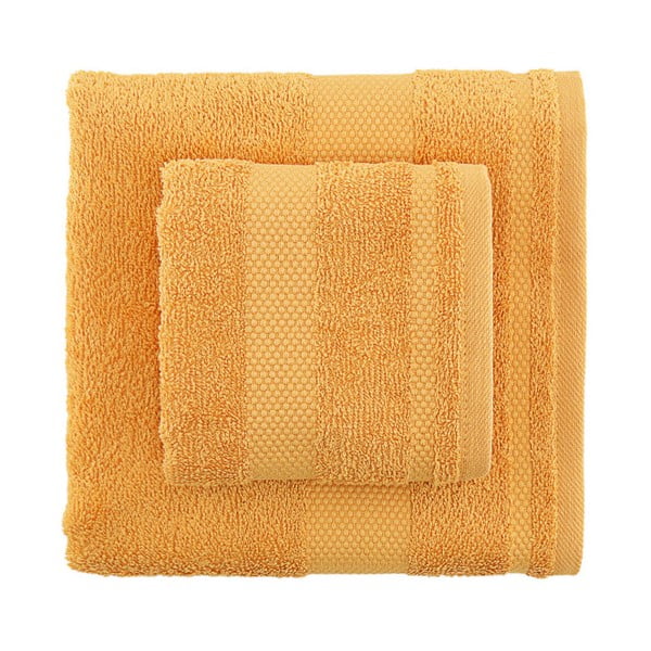Zestaw 2 jasnopomarańczowych ręczników Clio