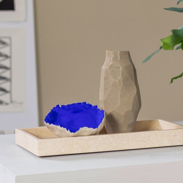 Beżowy wazon z żywicy polimerowej (wysokość 18 cm) Nuki – Mette Ditmer Denmark-image-1