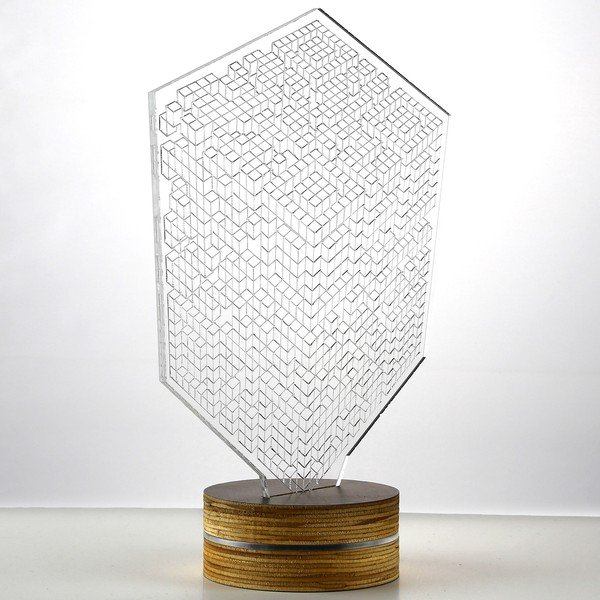 Lampa 3D stołowa Squares-image-1