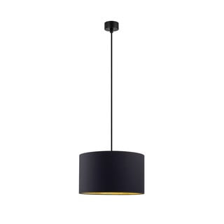 Czarna lampa wisząca z wnętrzem w kolorze złota Sotto Luce Mika, ⌀ 36 cm