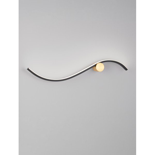 Aluminiowy kinkiet LED w kolorze matowej czerni Kima – Nova Luce-image-2