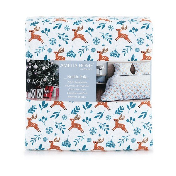 Flanelowa pościel dwuosobowa AmeliaHome Snuggy Northpole, 200x200 cm-image-4