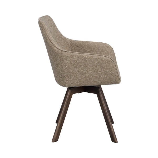 Beżowe tapicerowane fotele jadalniane zestaw 2 szt. Alison – Rowico-image-2