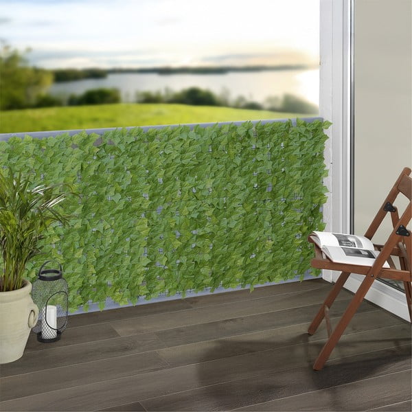 Zielona plastikowa osłona balkonowa 300x100 cm Ivy – Maximex-image-1