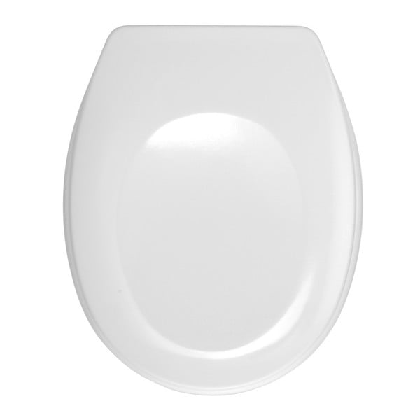 Biała deska sedesowa Wenko Bergamo, 44,4x37,3 cm