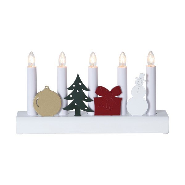 Biały świecznik LED Star Trading Julia, wys. 15 cm-image-2