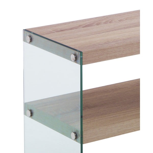 Naturalna konsola z blatem w dekorze dębu 35x100 cm Nancy – Tomasucci-image-3