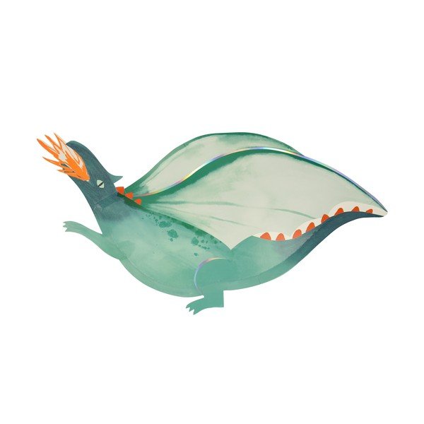 Papierowe jednorazowe tacki zestaw 4 szt. Dragon – Meri Meri