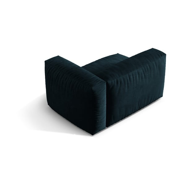 Ciemnoniebieski aksamitny moduł sofy (prawostronny) Martina – Micadoni -image-2