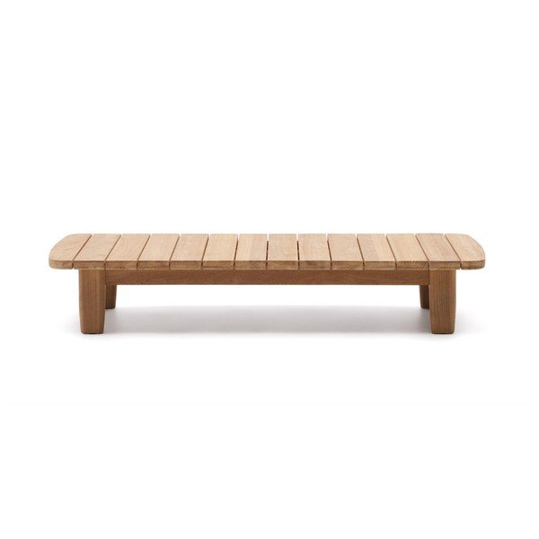 Stolik ogrodowy z litego drewna tekowego 70x140 cm Tirant – Kave Home