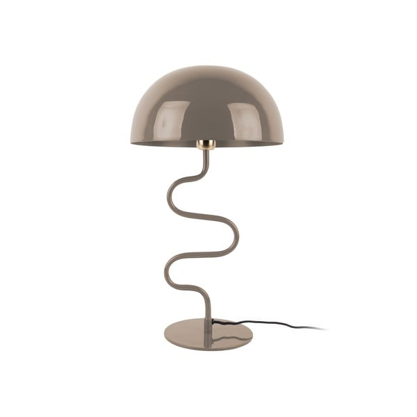 Jasnobrązowa lampa stołowa z metalowym kloszem (wysokość 54 cm) Twist – Leitmotiv