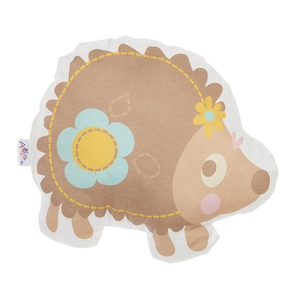 Poduszka dziecięca z domieszką bawełny Mike & Co. NEW YORK Pillow Toy Hedgehog, 28x25 cm