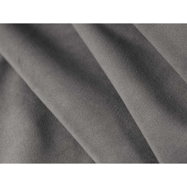 Ciemnoszare tapicerowane łóżko dwuosobowe ze stelażem 140x200 cm Lily – Micadoni Home-image-1