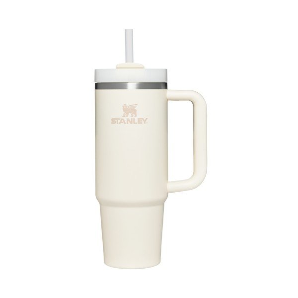 Kremowy termos ze stali nierdzewnej ze słomką 890 ml Quencher H2.O FlowState™ Tumbler Cream 2.0 – Stanley