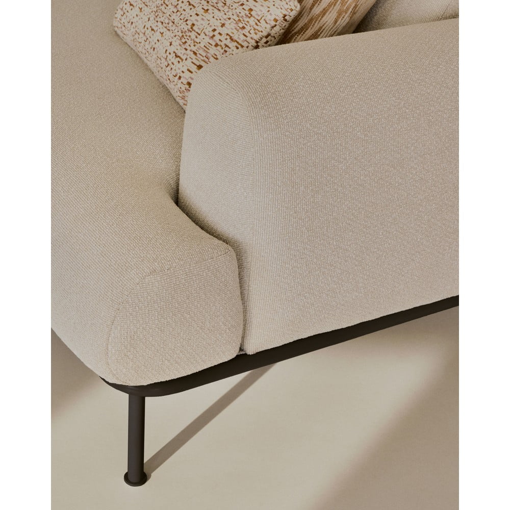 Beżowa sofa z tkaniny szenilowej 234 cm Aurum – Kave Home (zdjęcie 3)