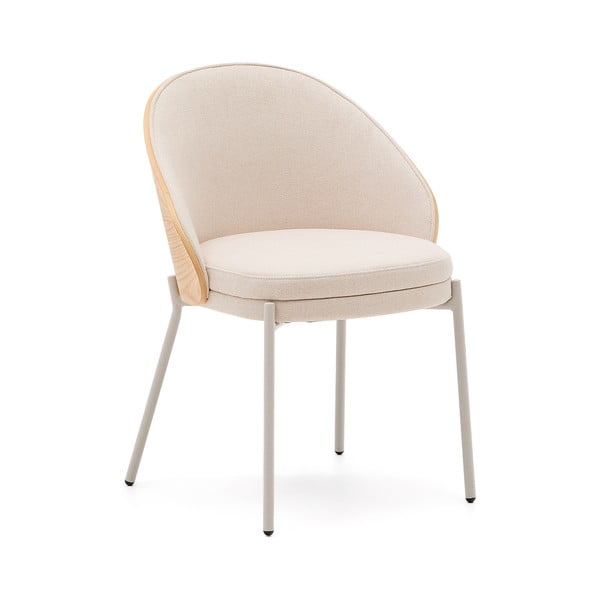 Kremowo-naturalne krzesło Eamy – Kave Home