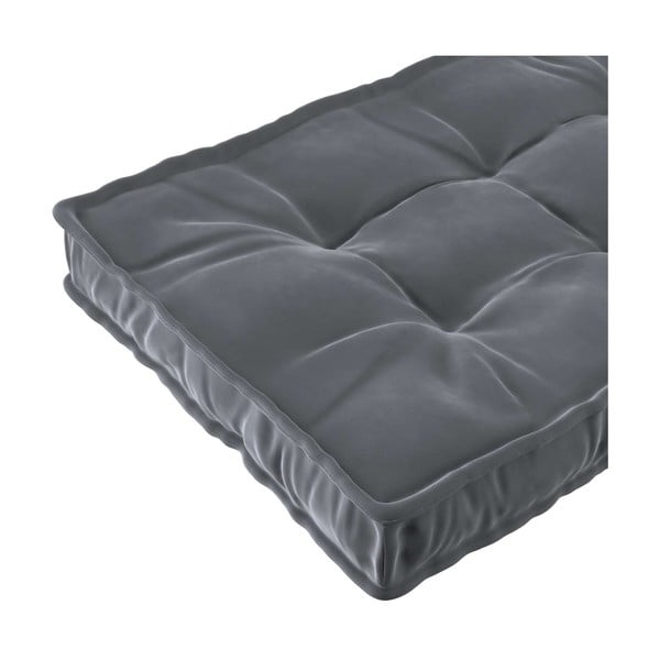 Ciemnoszary materac dziecięcy 60x120 cm Posh Velvet – Yellow Tipi-image-1