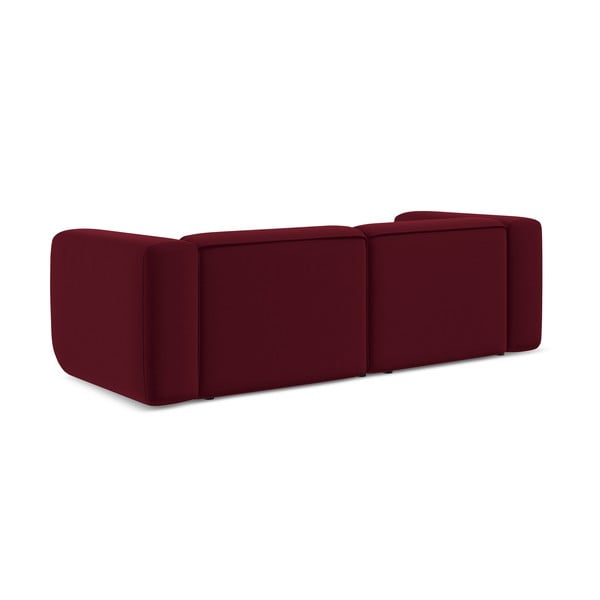 Bordowa aksamitna sofa 228 cm Ekahi – Makamii-image-4