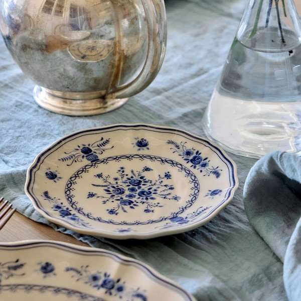 Niebieski/beżowy kamionkowy talerz deserowy ø 17 cm Vila – Costa Nova-image-1