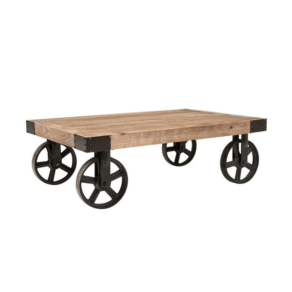 Drewniany stolik na kółkach Actona Buffalo