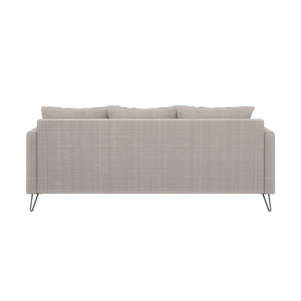 Jasnobrązowa sofa  z tkaniny szenilowej 200 cm Freya – Ropez-image-2