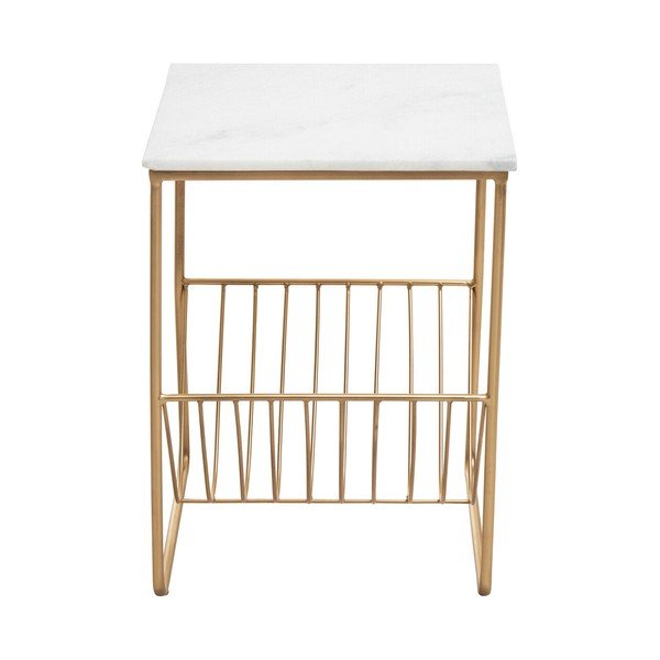 Stolik z marmurowym blatem 40x40 cm Mandoli – Premier Housewares-image-4