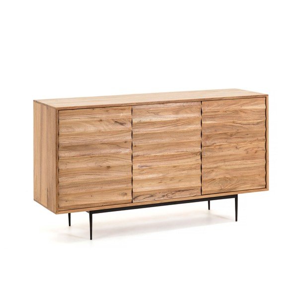 Komoda z drewna akacji Kave Home Delsie, 147x81 cm-image-2