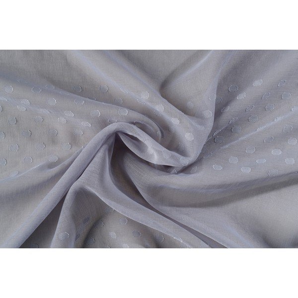 Szara firanka 140x260 cm Aurea – Mendola Fabrics-image-3