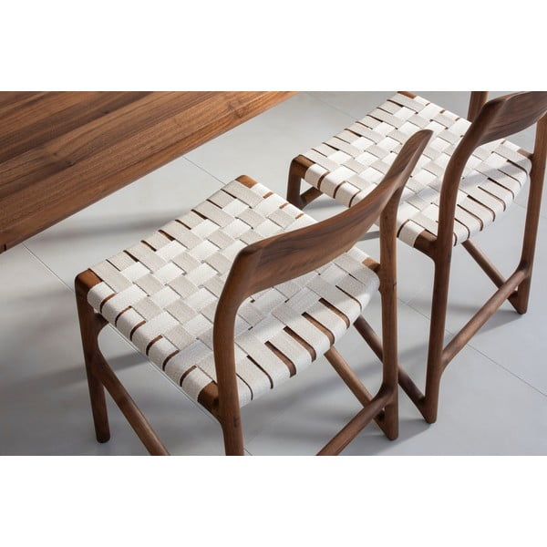 Brązowo-kremowe krzesło Fawn – Gazzda-image-3