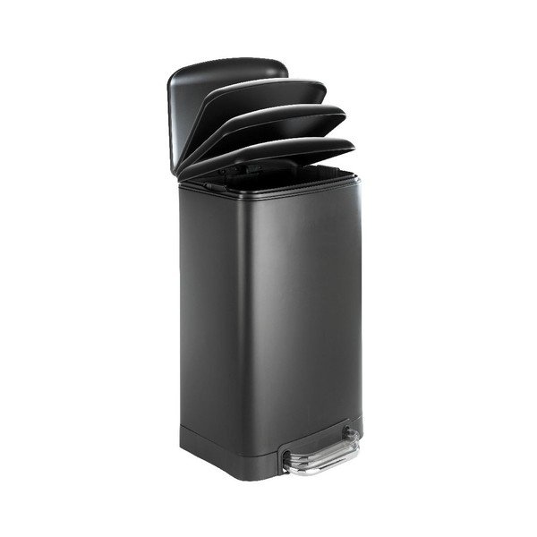 Czarny kosz na śmieci Wenko, 30 l-image-1