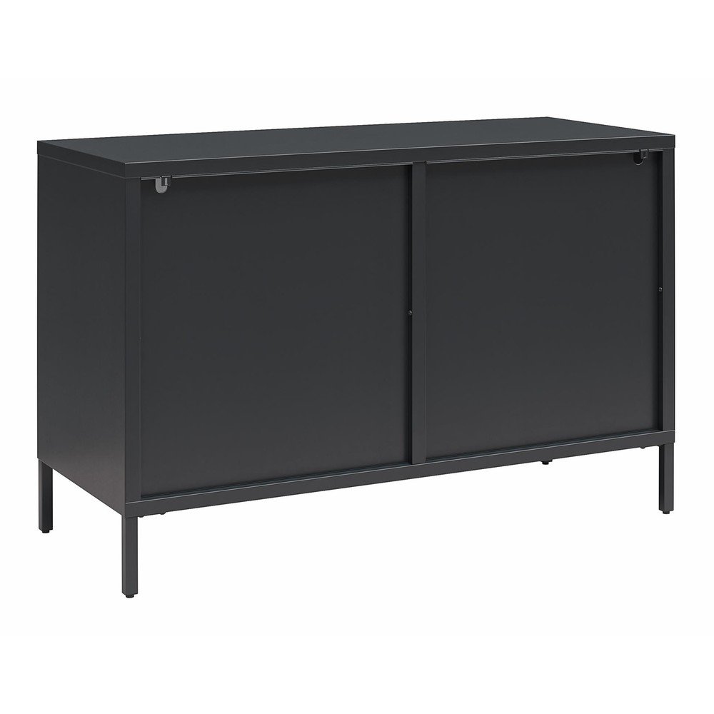 Czarna metalowa witryna 100x64x40 cm Luna – Støraa (zdjęcie 3)